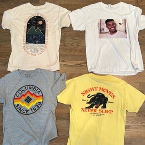 4mens tshirts 3 M 1 large (fits like M)